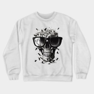 Skull with glasses Crewneck Sweatshirt